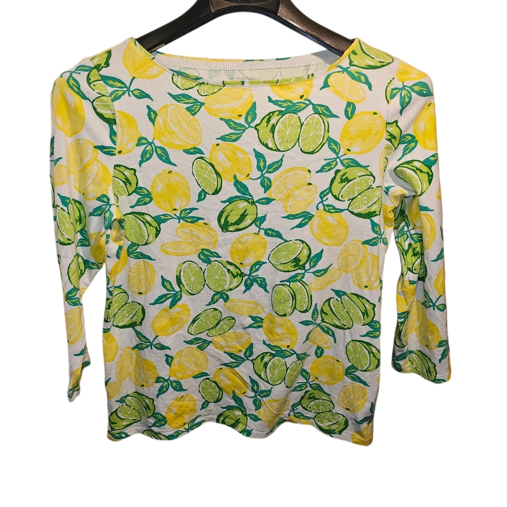 Talbots sz. Large white tshirt with lemons